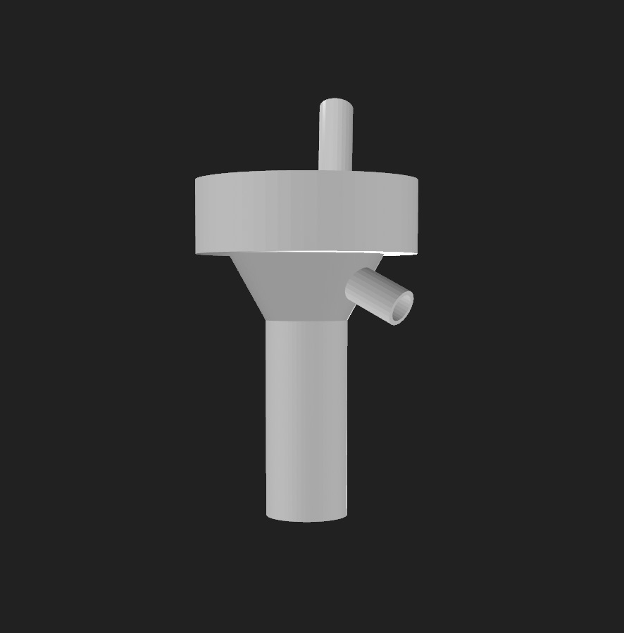 Fuel speed-pour nozzle prototype